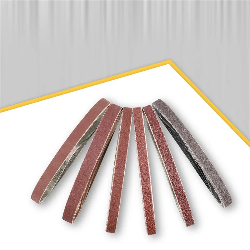 10 pçs 20*520mm lixa cintos 60-800 grãos lixa bandas abrasivas para lixadeira ferramenta abrasiva madeira metal polimento