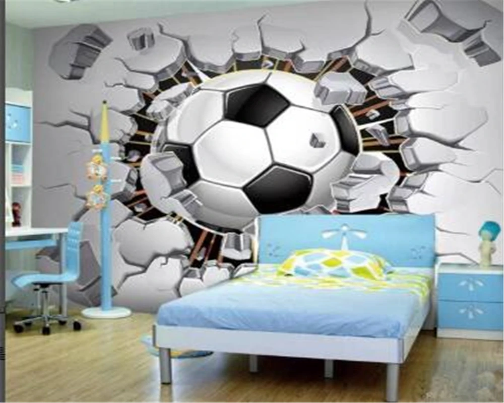 

beibehang Customized papel de parede modern personality classic football TV background children background papier peint