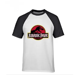 men tops JURASSIC PARK T-shirts gyms Workout mens Tshirt beach surfing t shirt Dinosaur World Graphic youth hipster topshirts