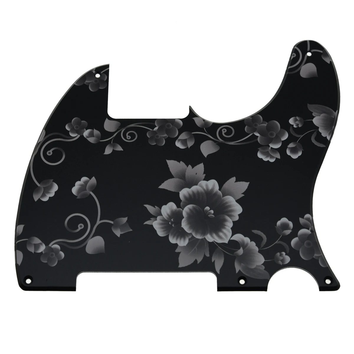 KAISH 3D Printed Plastic 5 Holes TL Telecaster Blank Pickguard Scratch Plates with screws for Esquire Various Colors