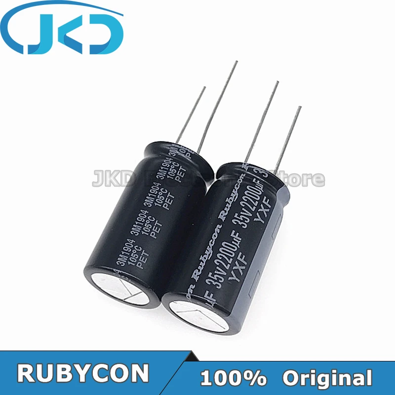 10pcs RUBYCON 2200UF 35V 16*31.5mm 2200UF35V 35V2200UF 16x31.5mm Aluminum Electrolytic Capacitor 100% Original