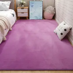 Duże dywaniki do nowoczesnego salonu jednokolorowy gruby koralowy aksamitny dywan Nordic Fluffy Floor nocna mata Tatami mata dla niemowlęcia