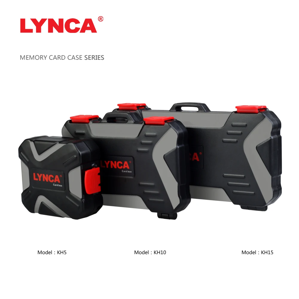 LYNCA Waterproof Memory Card Case Holder Storage Sim Micro TF SD Card Case Storage Box Holder Wallet Bag Carrying Pouce Case