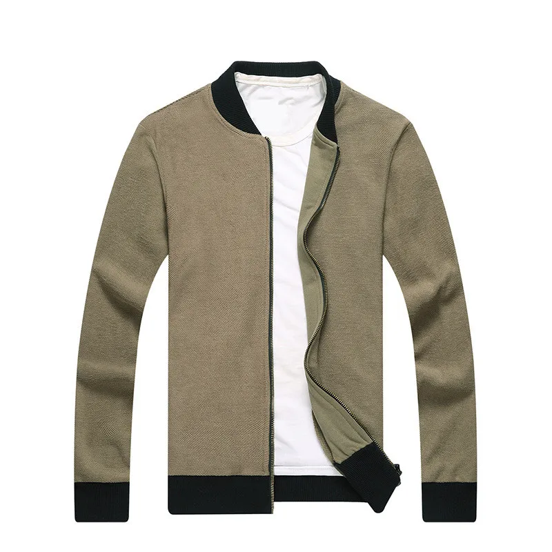 MRMT 2024 Brand New Men's Jackets Sweater Casual Overcoat for Male Round Collar Pure Color Sweater Jacket Clothing