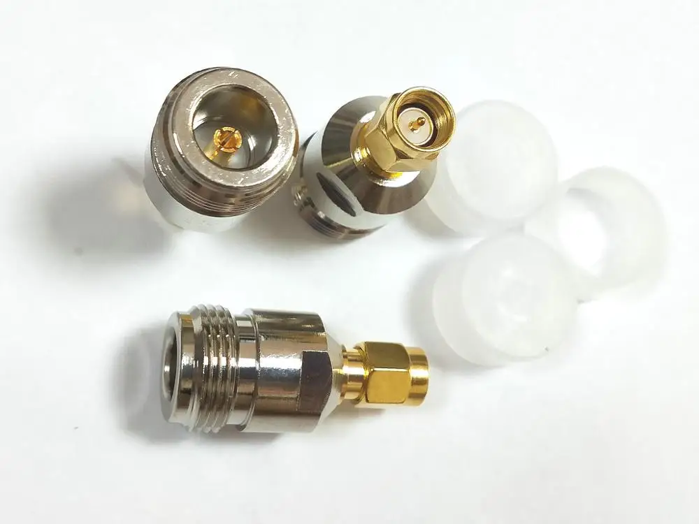 

20pcs copper N jack pin to SMA plug pin RF COAXIAL straight connector New