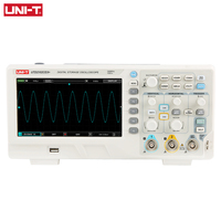 UNI-T UTD2102CEX+ Цифровой запоминающий осциллограф 100 мГц 2 канала Портативный автомобильный осциллограф USB 1GSa/S