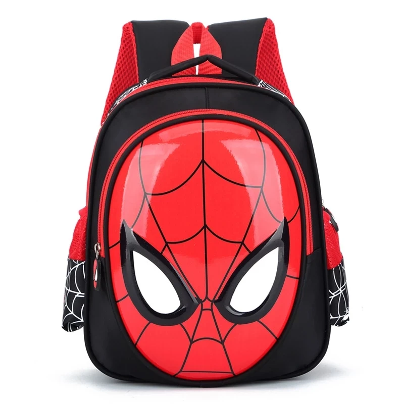 Disney-mochila con diseño de Spiderman para niños y niñas, morral con diseño de dibujos animados de Frozen Cars y animales, Bolsa Escolar para