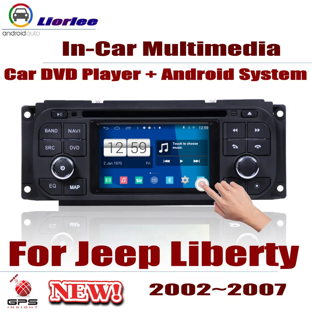 

Car Radio DVD Player GPS Navigation For Jeep Liberty 2002-2007 Android HD Displayer System Audio Video Stereo In Dash Head Unit