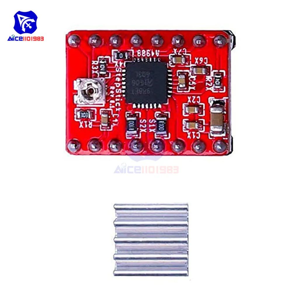 A4988 Stepper Motor Driver Module with Heat Sink for Arduino 3D Printer Reprap CNC Machine or Robotics