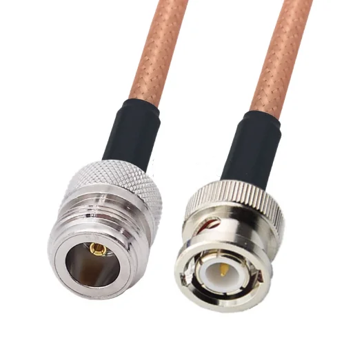 

N Female To BNC Male RG400 Cable Double Shielded Copper Braid Coax Low Loss Jumper Cable 50ohm