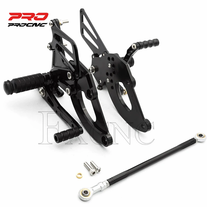 Adjustable Aluminum Motorcycle Rearset Footrest Footpeg For Honda CBR250RR 2017-2019 Rear Set Black Footrest Pedal Foot Peg