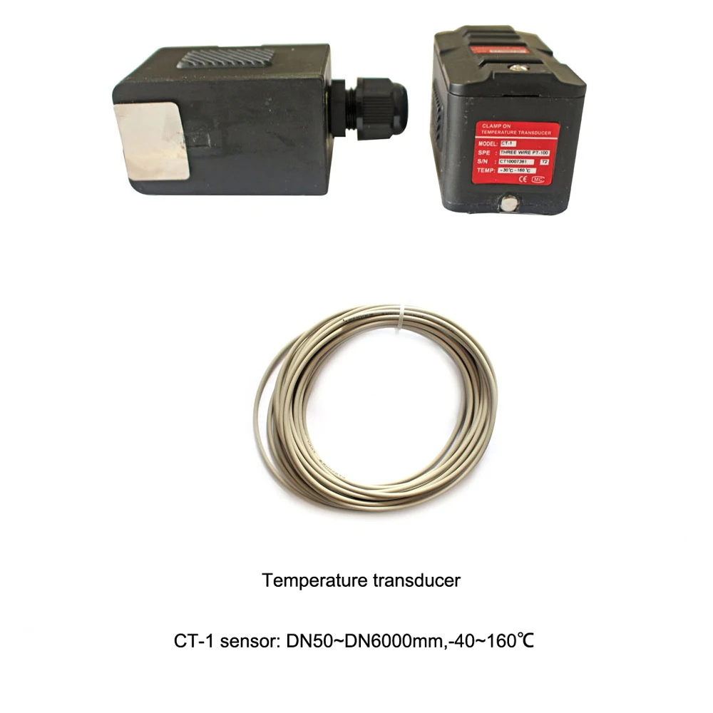 超音波温度センサー,CT-1またはDN50-6000で使用,pt100 (160, -40〜TUF-2000M ℃),TUF-2000B