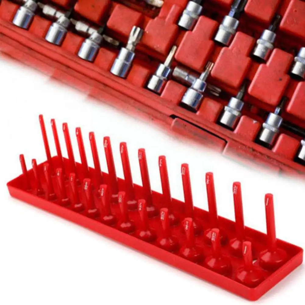 Plastic Sleeve Holder Metric Socket Tray Socket Organizer Metric Holder Tool SAE Home Sleeve Tool Storage Rack Garage Tray