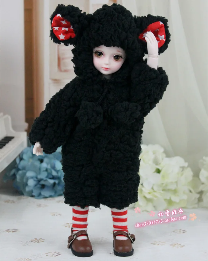 1/6 1/4  BJD clothing Accessories doll Cute pajamas coat + Socks for BJD/SD YOSD MSD,not include doll,wig and other E2544