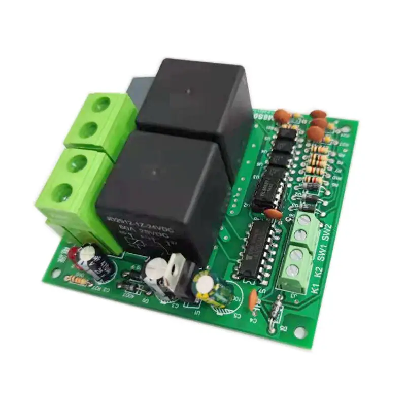 Taidacent 12 24 Relay Control Board DC Motor Forward and Reverse Controller 80A High Current DC Motor Forward Reverse with Limit