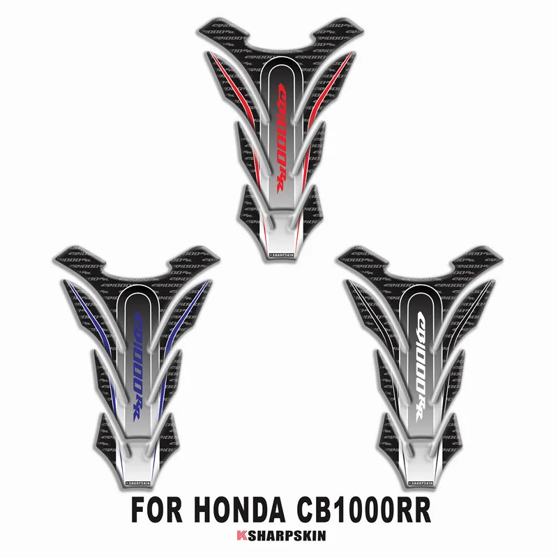 

Motorcycle 3D fuel tank pad sticker protective decorative decal For HONDA CB1000RR Fish Bone Stickers