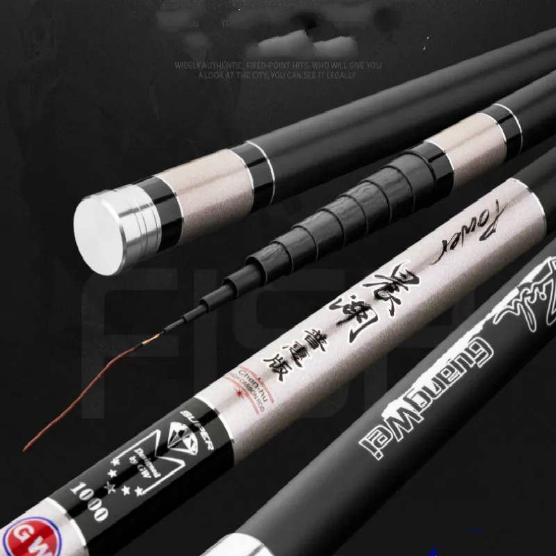 High Quality Carbon Fiber Telescopic Power Hand Pole Fishing Olta 8/9/10/11/12m Travel Ultra Light Carp Fishing Rod Feeder Pesca