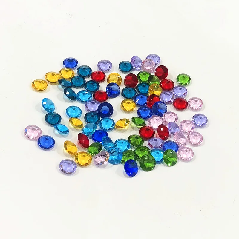 

10MM 80pcs Dimeter Crystal Diamond Rainbow Glass Beads Feng Shui Sphere Crystals Decorative Craft Gift Wedding Home Vase Decor