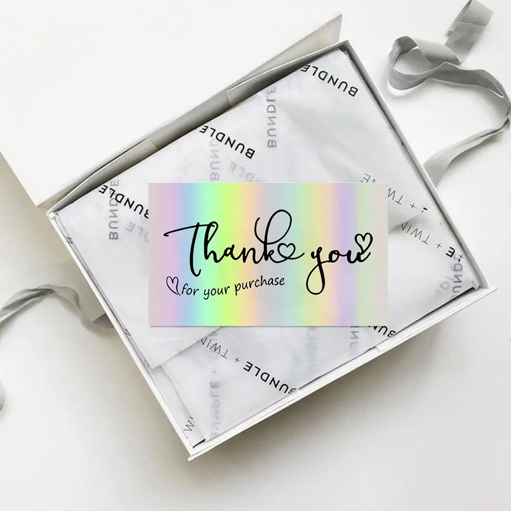 50PCS 5*9cm Online Retail Package Inserts Thanks Gorgeous Beyond Grateful Labels Appreciate Cards Thank You For Your Order