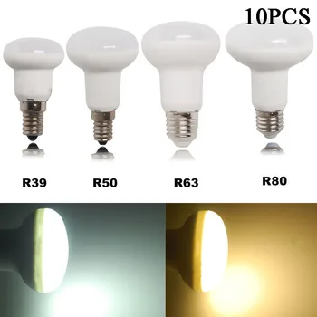 10xLED 전구 dimmable R39 R50 R63 R80 5W 7W 9W 12W 자료 E27 E14 led 라이트 우산 차가운 흰색 따뜻한 화이트 AC85 ~ 265V SpotLight 램프
