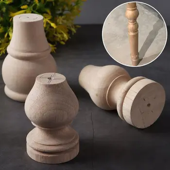 빈티지 목재 조각 가구 발 다리, 홈 장식 캐비닛 시트 발, 하이 퀄리티 유럽 스타일 액세서리