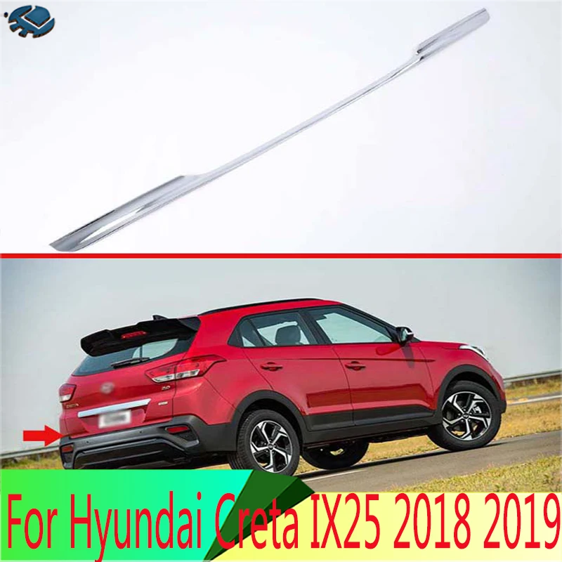 

For Hyundai Creta IX25 2018 2019 ABS Tail Gate Door Cover Trim Rear Trunk Molding Bezel Styling Sticker Garnish