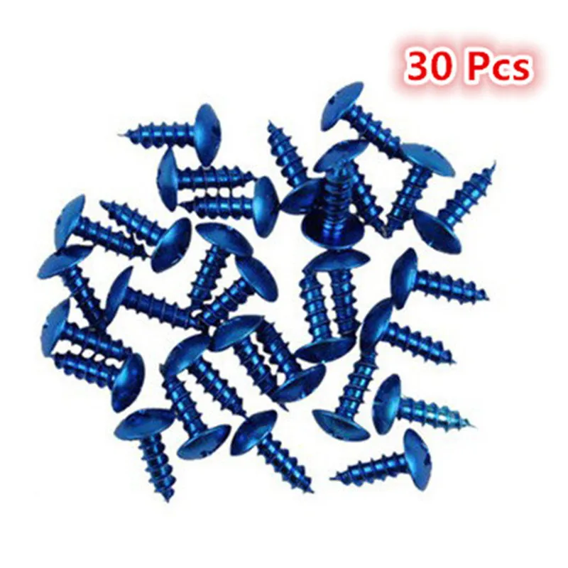 30 PCS 6 colors available moto parts universal motorbike screws fixed accessories motorcycle bolts kit fastener screw