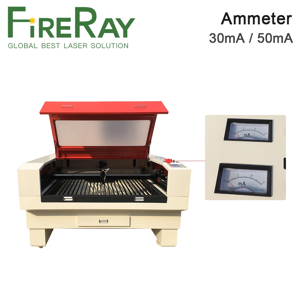 FireRay Ammeter 30mA 50mA 100mA 85C17 Meter Current for CO2 Laser Engraving and Cutting Machine
