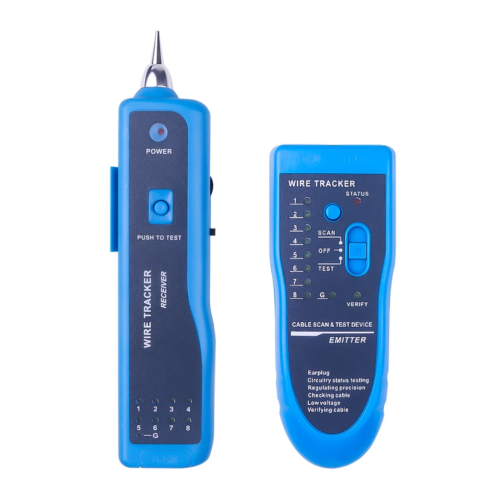 Lan Network Cable Tester Detector Tracer Toner Ethernet LAN Line-Finder Tool For RJ11 RJ45 Cat5 Cat6 Telephone Wire Tracker