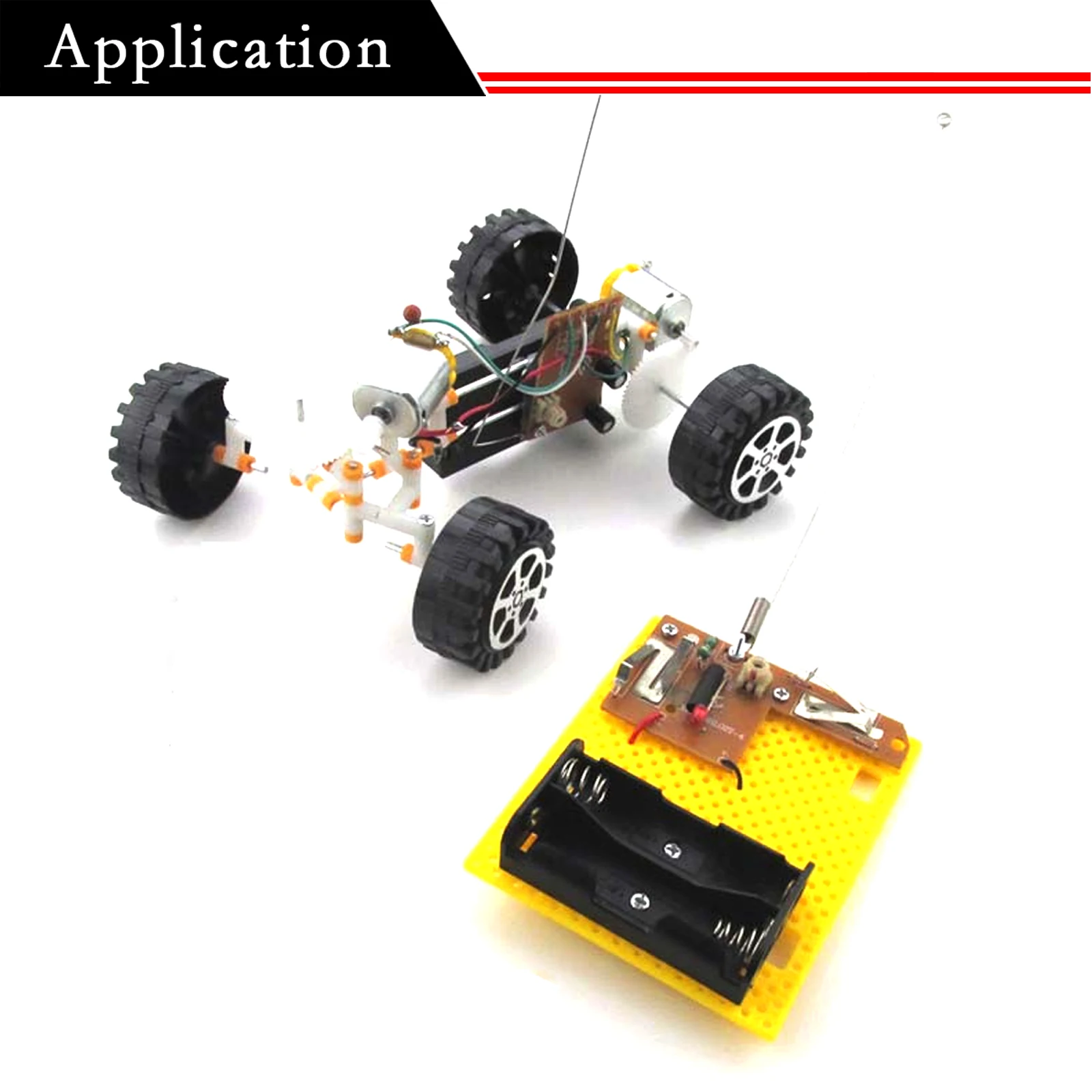 PCB Transmissor e Placa Receptora com Antena, Sistema de Rádio para DIY, Controle Remoto RC, Brinquedos para Hobby Car, Circuito 27MHz, 4CH