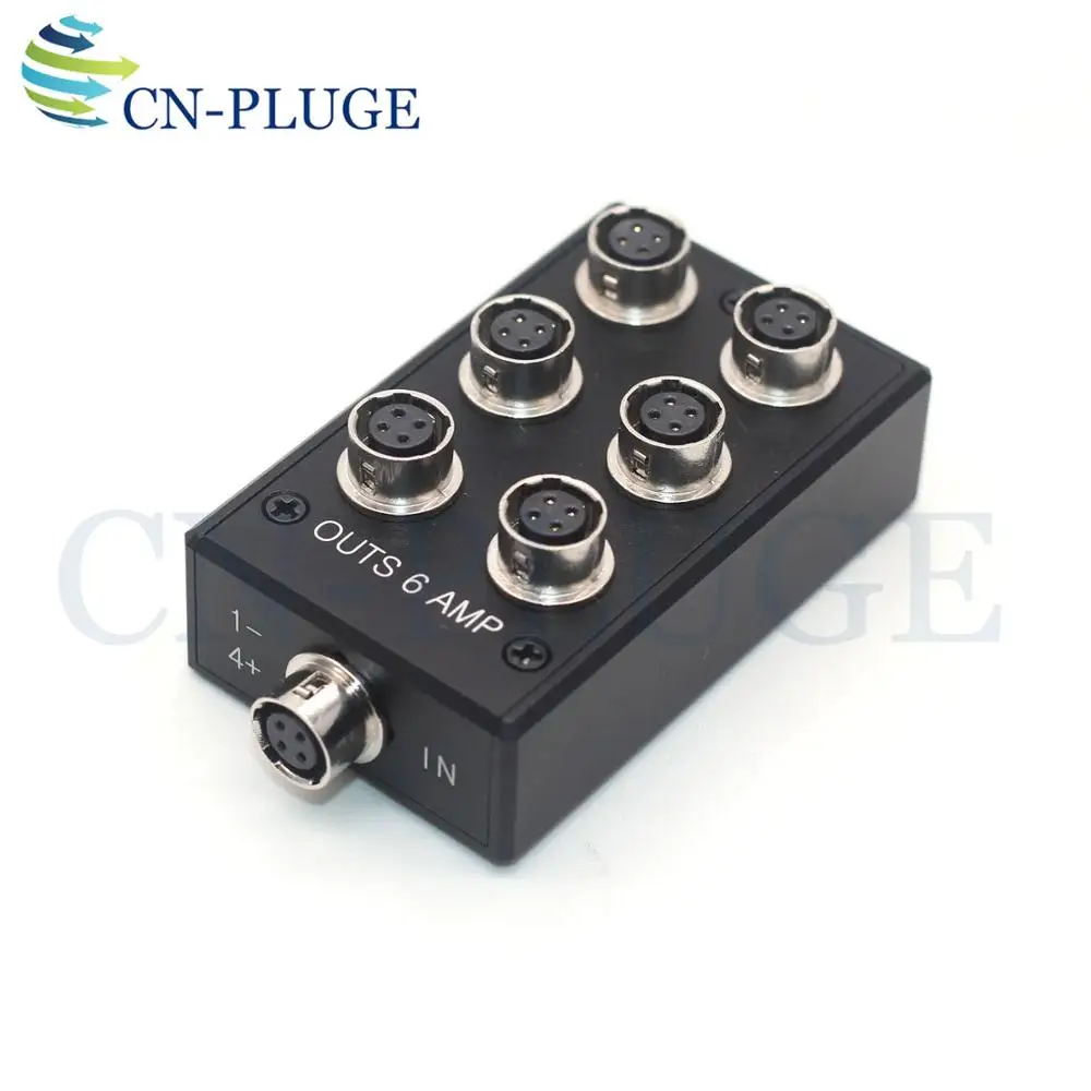 Hirose 4-pin  TO 6 Hirose 4-pin Sound Device 644 633 Cable/Recorder Zoom F4 F8 Power Distributor  4-pin way splitter