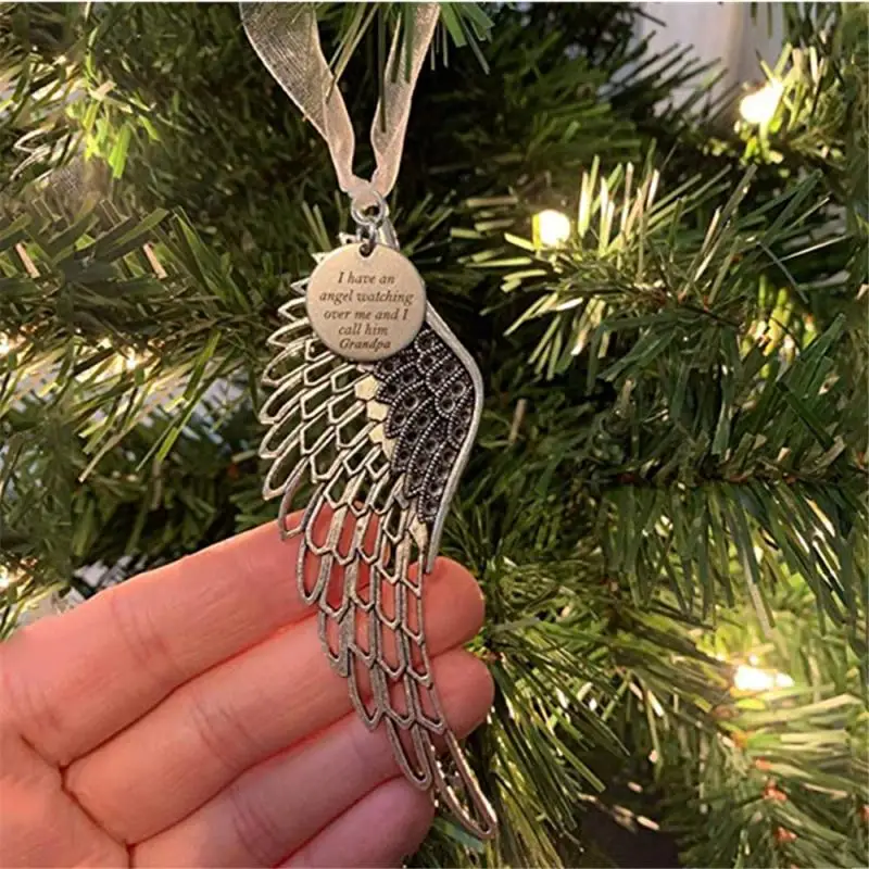 Angel Mom Memorial Ornament Christmas Tree Hanging Pendants  Pendants For Remembrance Lost Loved Ones Keepsake Gift Jewelry