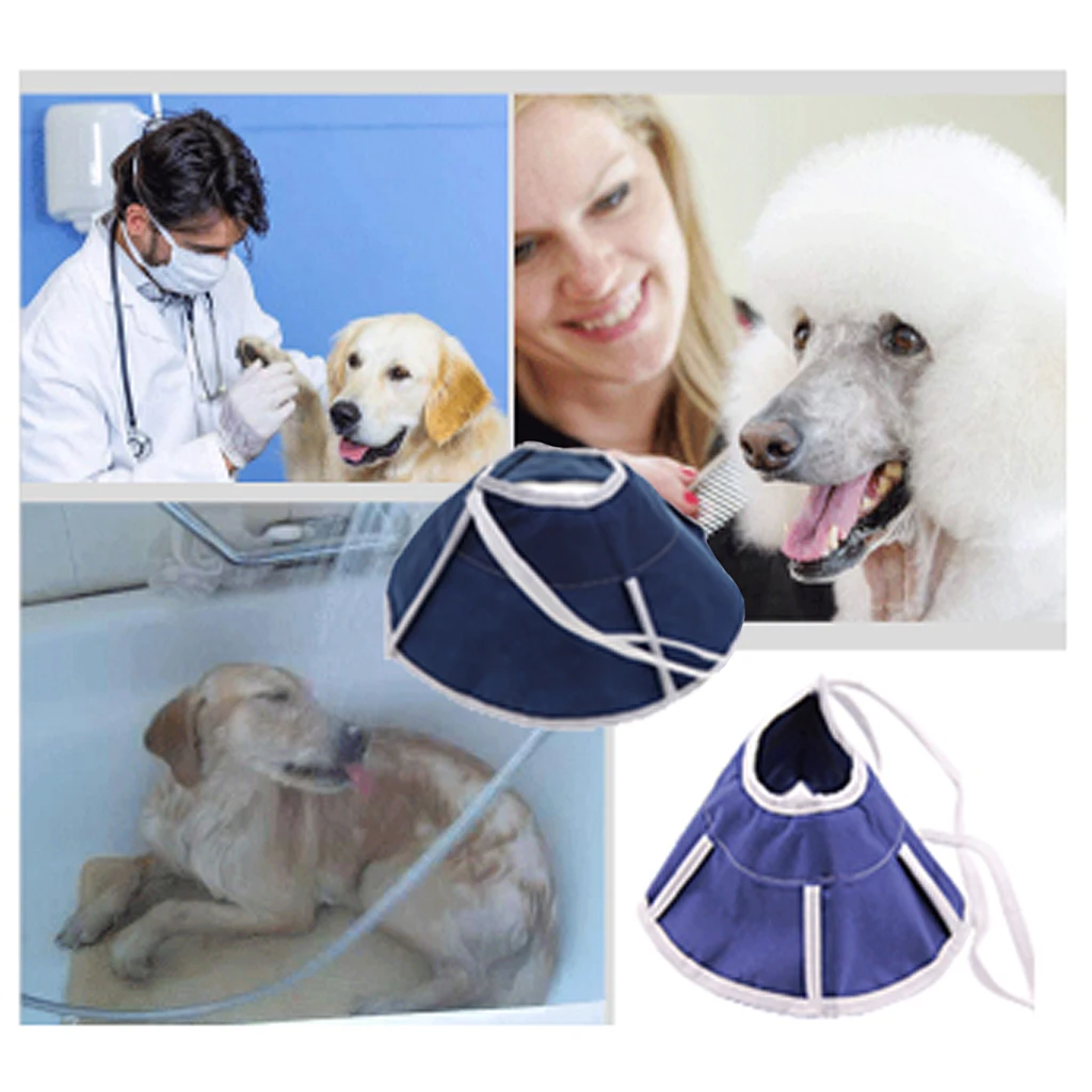 Non-woven Fabric Soft Pet Protective Collar for Dogs Cats Anti-Bite Elizabethan Collar