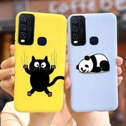 For Vivo Y30 Y50 Case 1935 1938 Soft Silicone Cute Cartoon Panda Dinosaur Phone Back Cover For Vivo Y50 Y 30 50 Phone Cases Bags