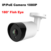 Fish Eye 180° PoE IP Camera Outdoor 1080P Security Camera Panoramic 180 degree 2.0MP 48V IP Cam 3MP
