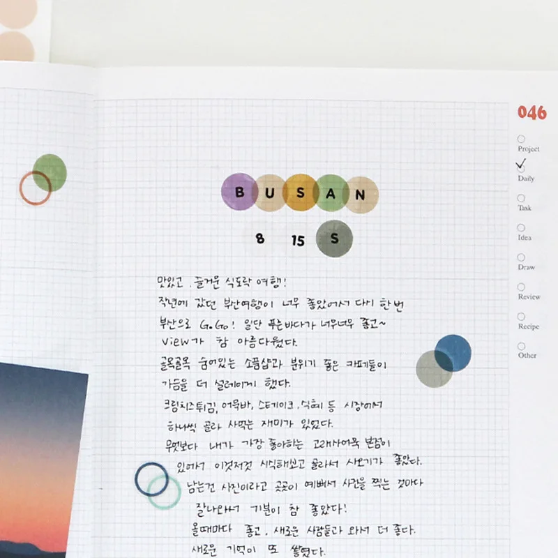 Round Dot Alphanumeric Date Sealing Sticker Waterproof Circular Labels Diary Manual Diy Stationery Paster Decorative Sticker