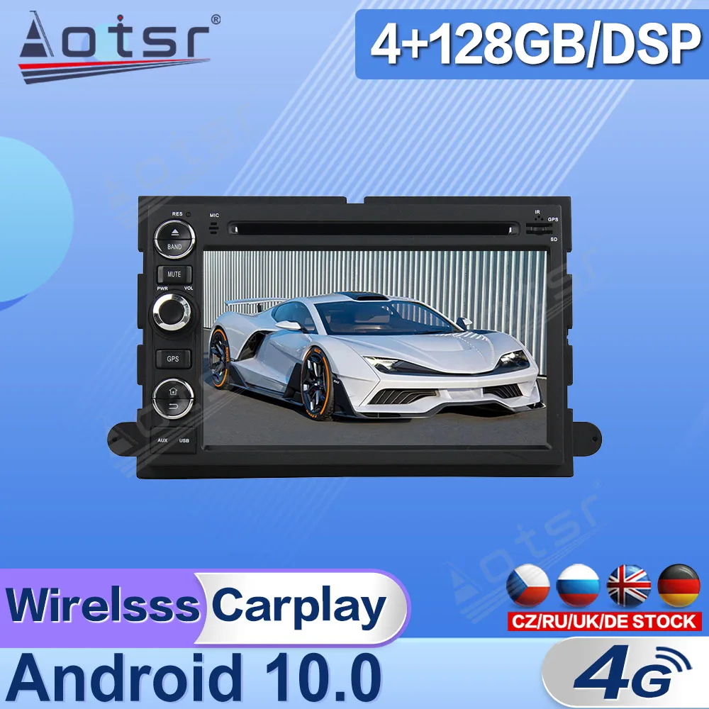 Android For Ford Fusion Explorer F150 Edge Expedition 2006 - 2009 Car Radio Multimedia Video Player Navigation GPS 2Din Unit DSP