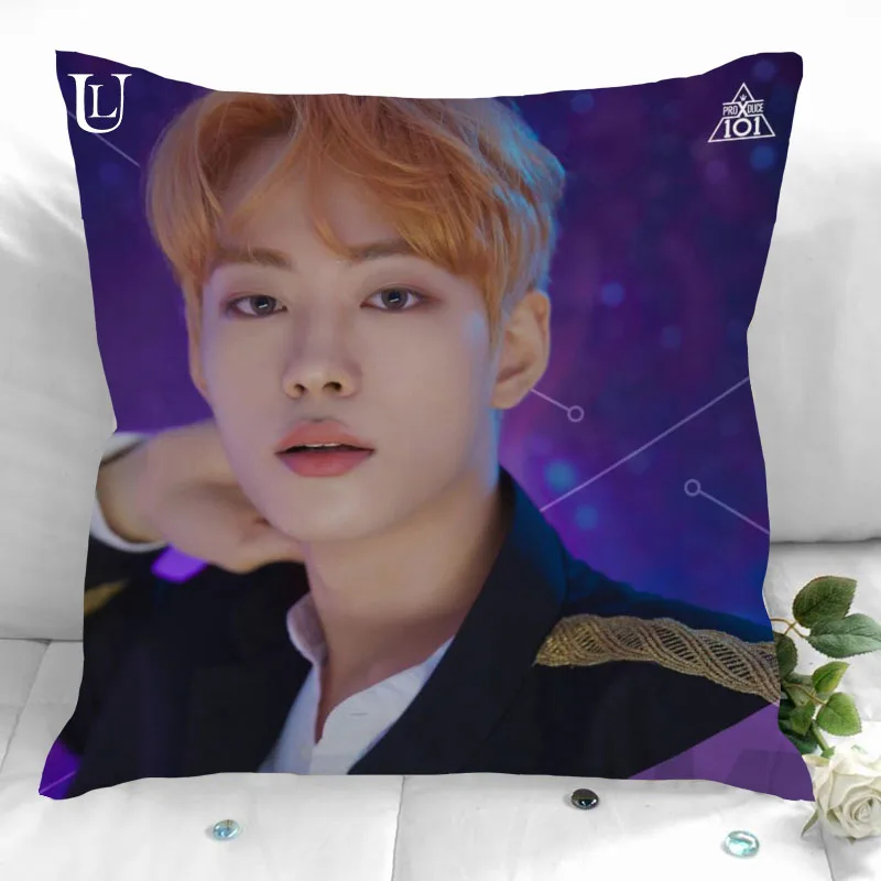 New Custom Produce X 101 Pillowcases Printed Square Pillowcase Home Decorative Zipper Pillow Cover 35X35cm40X40cm(One Side)