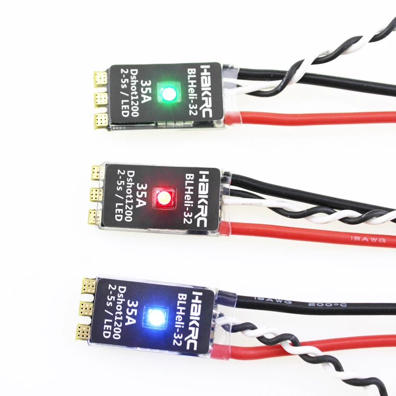 HAKRC BLHeli_32 Bit 35A Dshot1200 2-5S ESC Built-in LED Support Multishot for RC Models Multicopper Spare Part Frame DIY