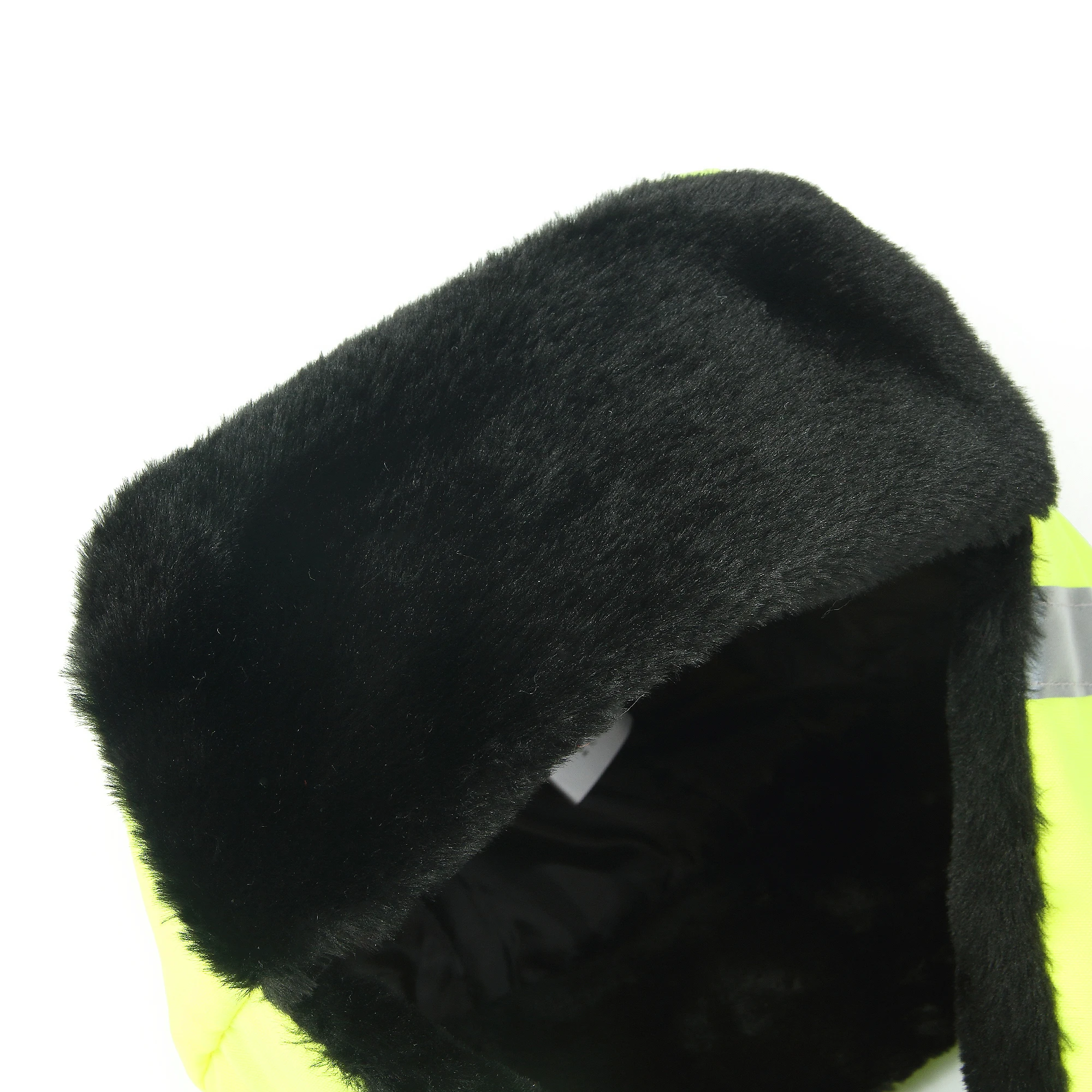 AYKRM High Visibility Viz Hat Trapper Bomber Faux Rabbit Fur Earflap Snow Winter Caps Aviator Trooper Ski Mens Women Unisex