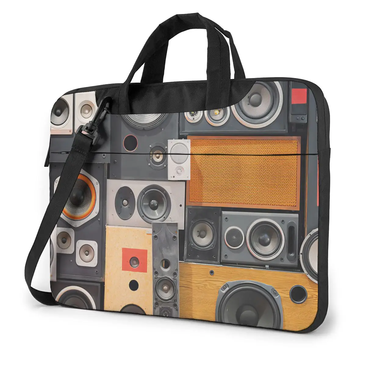 

Retro Music Sound Speakers Laptop Bag Case Protective Vintage Computer Bag Bicycle Crossbody Laptop Pouch