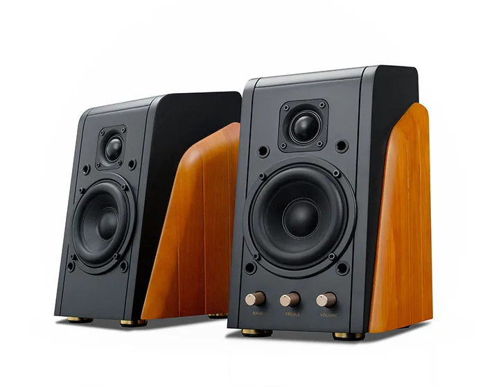 HiViM240 Swans Multimedia 2.0 Active Bookshelf Speakers  2way 4th-order active vented speaker system 4mid-bass driver