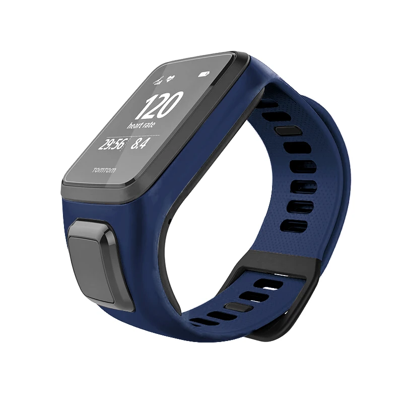 Wysokiej jakości oryginalny kolorowy miękki z silikonu do wymiany wymienny pasek do TomTom Runner 2 3 Spark 3 GPS inteligentna bransoletka do zegarka