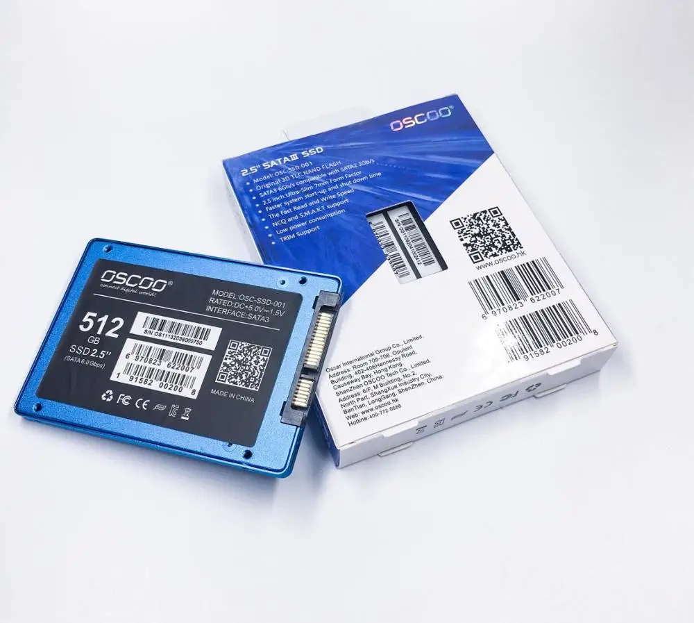 OSCOO 120GB SATA 2.5นิ้วฮาร์ดดิสก์ SSD HDD 128GB 256GB 512GB ไดรฟ์ Solid State ภายในสำหรับคอมพิวเตอร์แล็ปท็อป Disco Duros