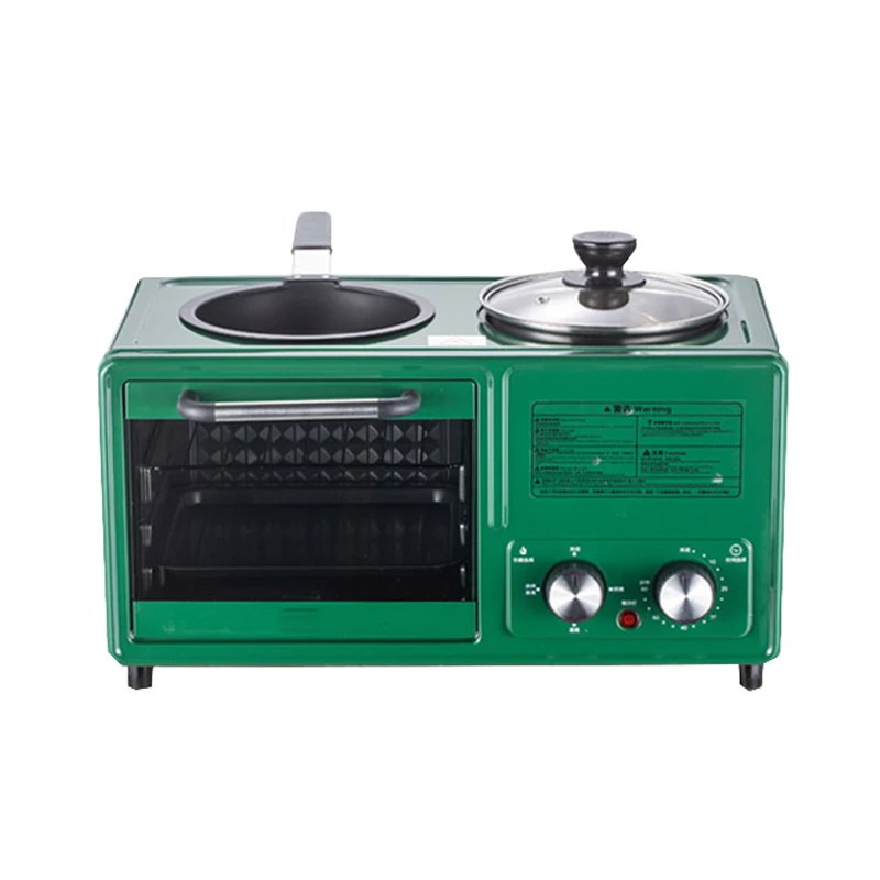 New Type Mini Breakfast Machine Small Electric Oven, Deep-Fried And Steamed Four-In-One Non-Stick Breakfast Machine