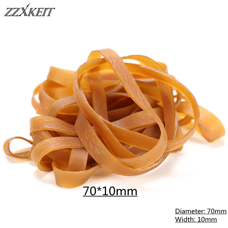 Banda elástica redonda de alta elasticidad de 70x10mm, cordón elástico para la escuela, paquete de fábrica, suministros, accesorios