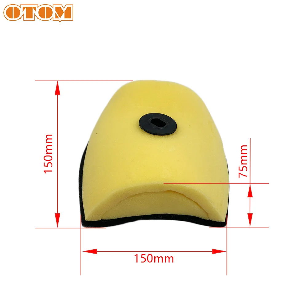 OTOM Motorcycle Air Filter Yellow Foam Core Sponge Leach Motocross Accessory Parts For HONDA CRF150F 2003-2020 CRF230F 2003-2020