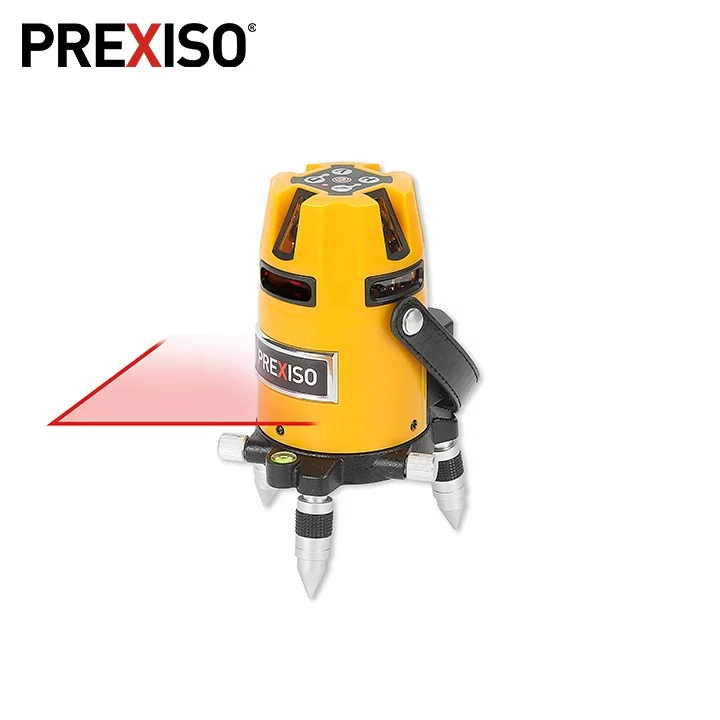 PREXISO Heavy Duty Rechargeable Rotary 360 Self Leveling Laser Level  Multi Line Laser Level