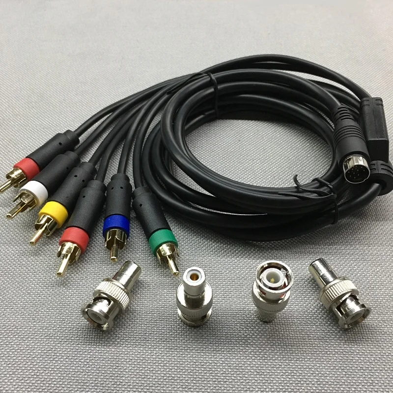 For SEGA Saturn RGB/RGBS RCA Composite Cable For Sony PVM BVM NEC XM UPSCALER BNC Not Component
