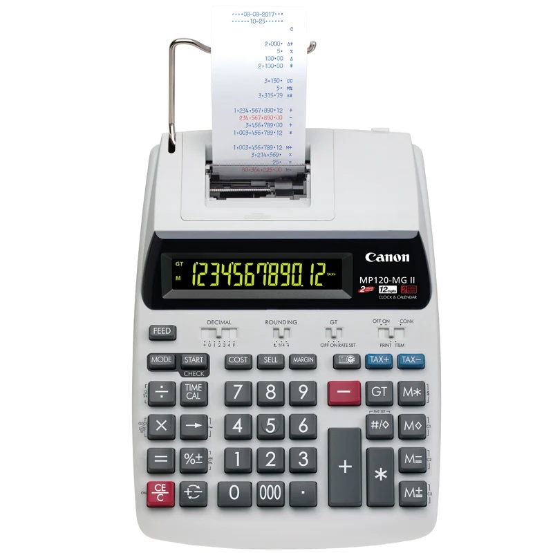 Printable Calculator Financial and Financial Printing Calculator Two-color Printer Type MP-120MG